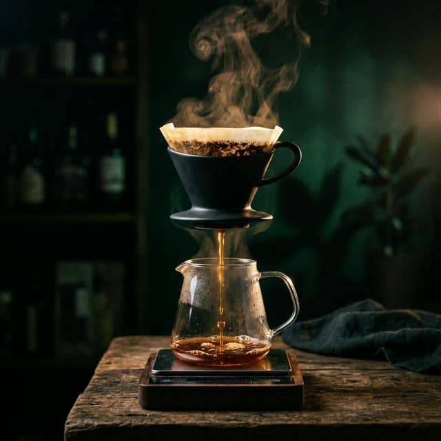 Coffee brewing process